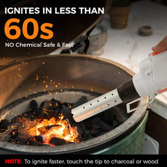 Cordless Fire Starter, 20V Charcoal Starter and Lighter, Chemical Free Heated Ai