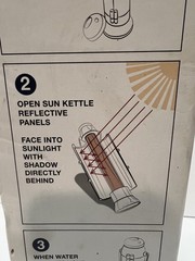 4Patriots Sun Kettle Rocket Solar Thermos Cooker Water Heater Survival Kit -…