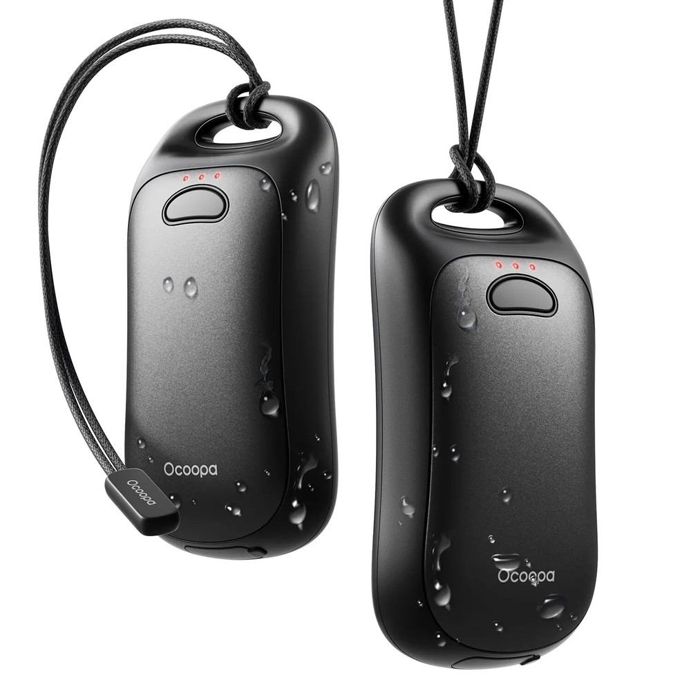 Ocoopa UT4 Urban Electronic Hand Warmer UT3061 Black, 2x 3000mAh, Up to 2