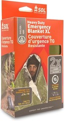 Survive Outdoors Longer 90% Heat Reflective Heavy-Duty Emergency Blanket 5 x 8ft