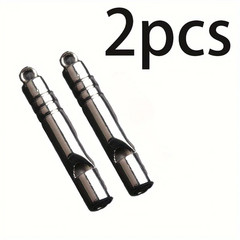 2Pcs Titanium Alloy Emergency Whistles – Loud, Durable Survival Gear for Outdoor