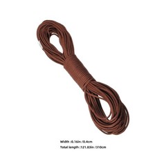 2Pcs Reusable Brown Nylon Utility Rope Tent Guide Ropes for Outdoor Use
