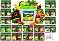 20,000+ Survival Seed Kit 5+ Year Supply. 30 Fruit & Vegetable Non-GMO