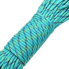 100ft Type III 7 Strand Core Paracord 550 Parachute (99# Light Blue Camo)