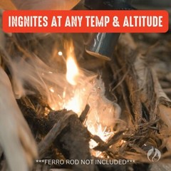 Fire-Starting Clay Lights Damp Wood/Tinder Windproof And Waterproof MADE IN USA