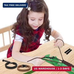 2 in 1 Paracord Bracelet Jig, Paracord Bracelet Making Kit, Adjustable Le