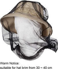 Mosquito Head Net Mesh Bug Face Net Hood Outdoor Insect Protection 4 Pack