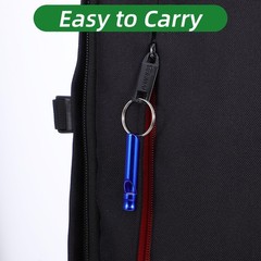 12 Pcs Emergency Whistle with Key Chain, Loud Hiking Whistles for Women Defen…