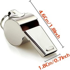 3 Pack Stainless Steel Whistles for Referees & Coaches – Loud & Durable Design