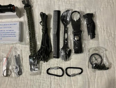 20 Piece Supply Kit for Camping, Hiking, and Car Travel -Portable-New in Case