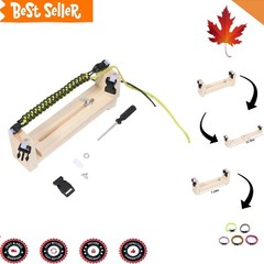 Sturdy Paracord Jig Bracelet Maker – Durable Wooden Frame – Versatile Craft Tool