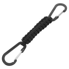 Aluminum Alloy Paracord Keychain For Camping And Hiking 1Pcs 7.9×1.2×0.2In