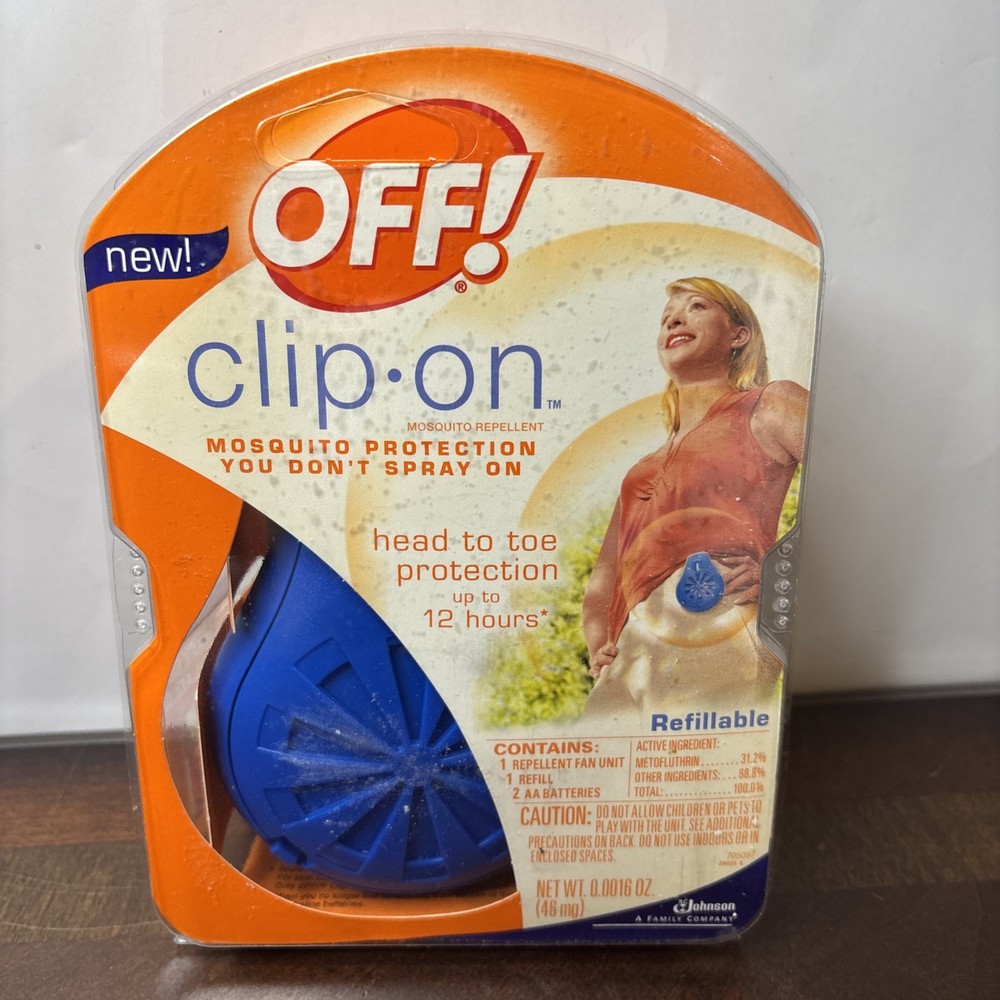 Off! Clip-on Fan Circulated Mosquito Repellent w/ 1 Refill – New