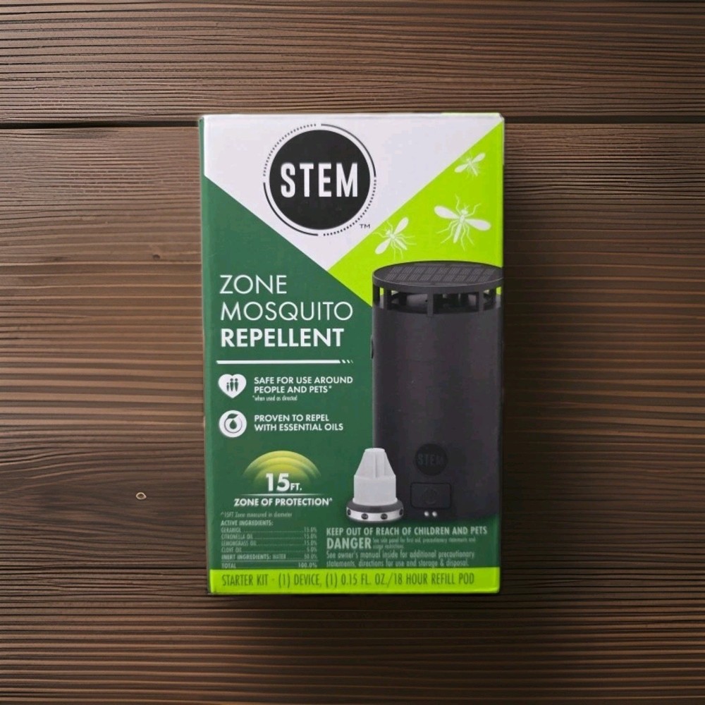 STEM 15 ft. Zone Mosquito Repellent Device & Pod | Repels with Essential Oils