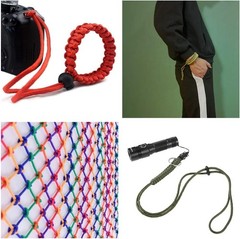 10 Pack Paracord 550 10 Feet 4mm Nylon Polyester 10 Colors DIY Craft Camping