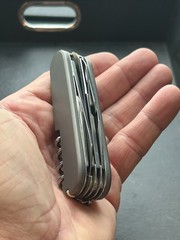 NEW VICTORINOX Huntsman with TITANIUM Scales Swiss Army Knife GREAT!