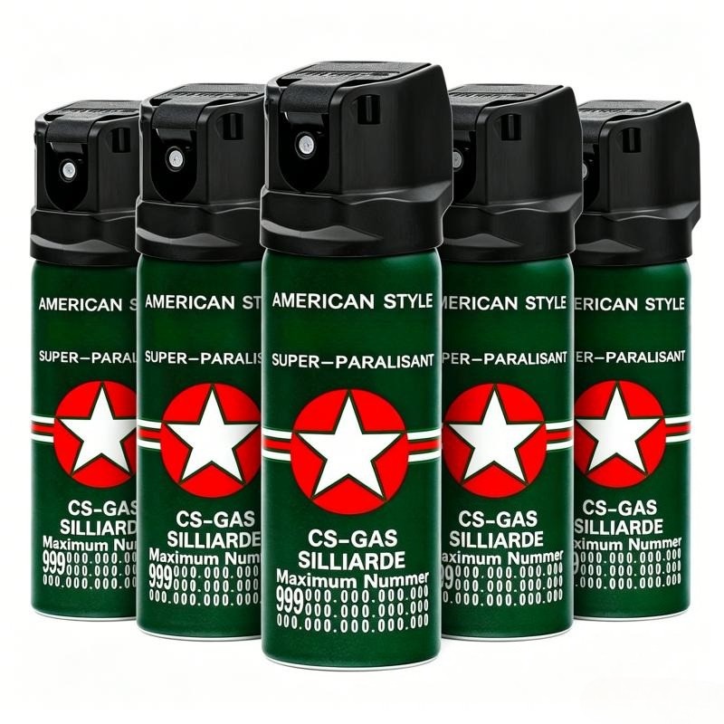 5 Packs Pepper Portable – Self Defense Pepper Spray 60ml
