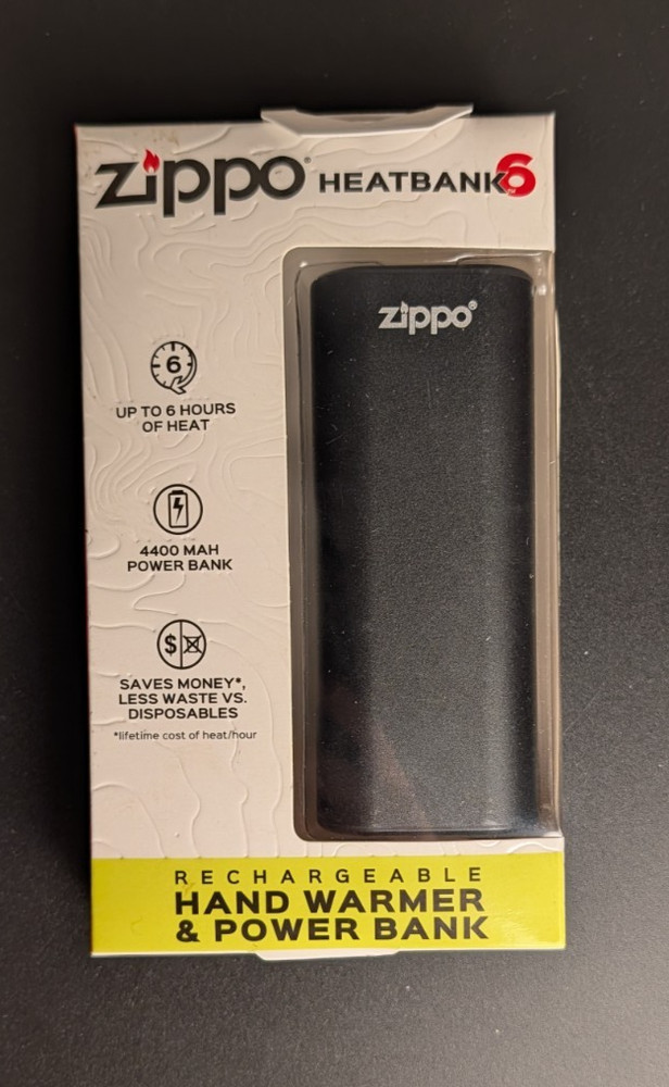 Zippo Heatbank 6 Rechargeable Hand Warmer & Power Bank