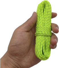 2Mm Fluorescent Reflective Guyline Camping Paracord, Ultralight Thin Cord Rope f