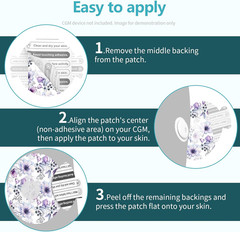 Adhesive Patches for Freestyle Libre 3 & plus Waterproof 20Pcs | Sensor Covers f