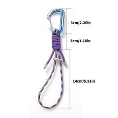 Durability Paracord Straps Aluminum Clasps Secure Fastening Camping Essential