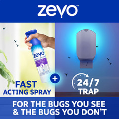 Zevo Flying Insect Killer Spray for Gnats & Mosquitoes 10 oz, 3 Pack