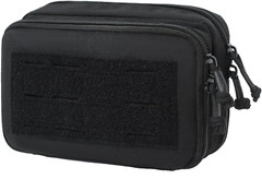 Black Tactical Molle Horizontal Admin Pouch EMT Pouch EDC Utility Orgaznier Bag