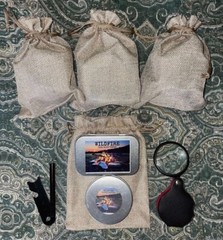 Fire Starting Kit – Char Cloth, Fatwood Shavings, Magnifying Glass, and Striker
