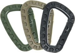 Paracord Planet Tactical Carabiner Keychain 6 Pack – Durable Plastic Carabiners
