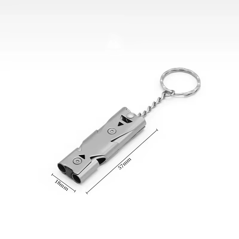 150DB Double Tube High-Frequency High Decibel Survival Whistle Outdoor Rescue St