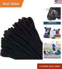 Genuine Type III 550lb Paracord – 25 Ft Black