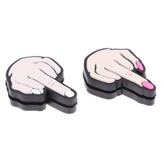 Middle Finger Tennis Racket Vibration Dampener Shock Absorbing Soft