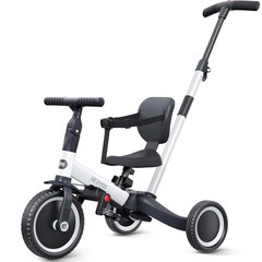 newyoo Toddler Tricycle with Push Handle – 5 in 1 Kids Bike – Purple