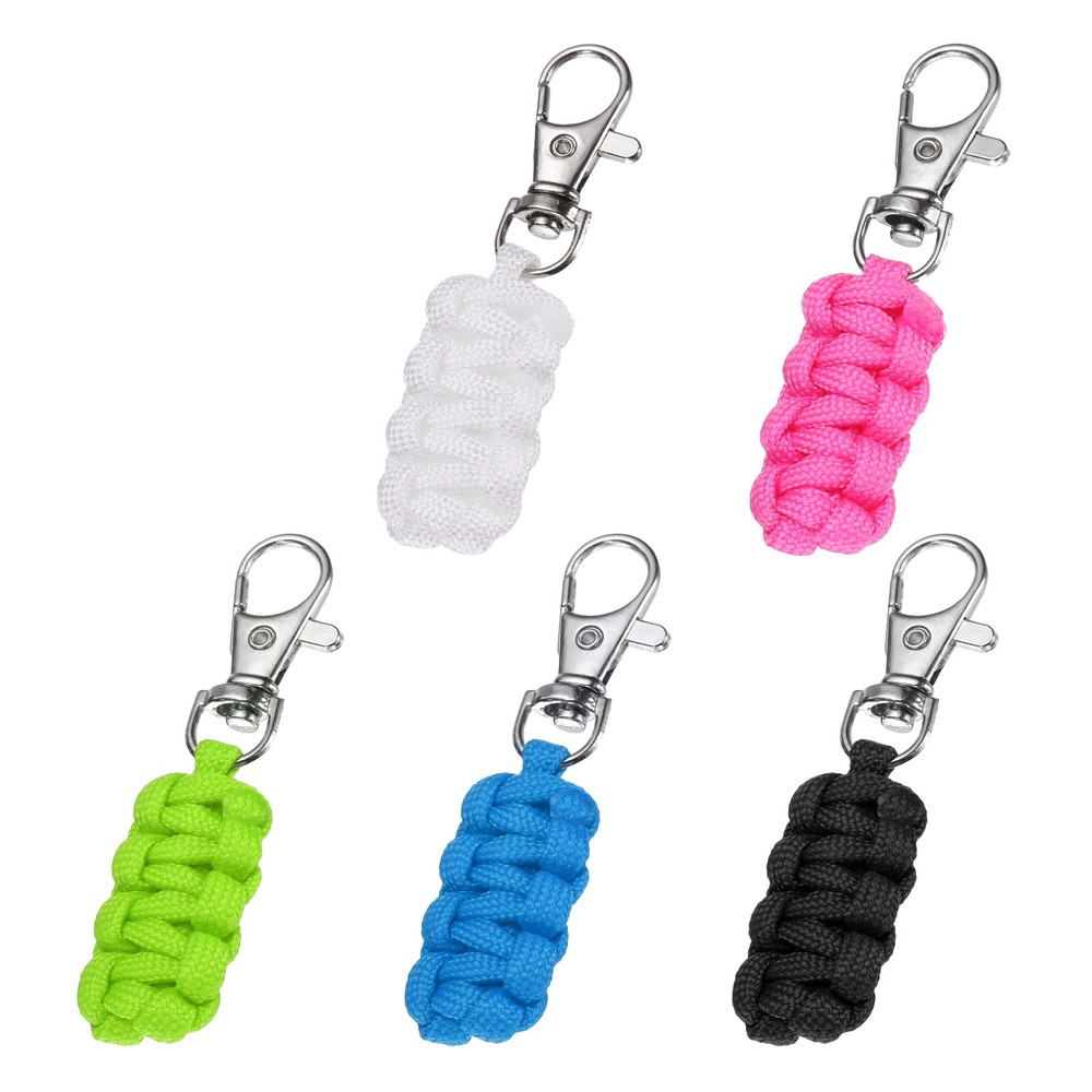 Paracord Zipper Pull, Polyester Zipper Pulls Replacement 5 Pcs & Multicolor