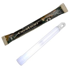 Lot of 8 White 8HR Cyalume TACTICAL Lightsticks EX 2024 Prepper Survival Bug Out