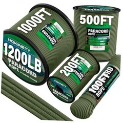 1200lb Paracord Rope – 4.4mm 14 Strand Nylon Survival 50 ft Army Green