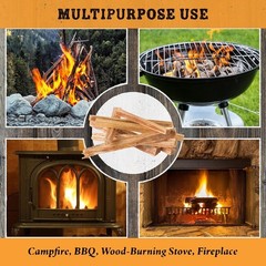 Pure Garden Fatwood Fire Starter Sticks 10lb – All Natural Pine