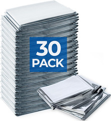 Emergency Blanket for Camping & Survival 30 Packs, 84″ L X 52″ W, Professional G