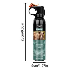 Feloiy ULTRA HOT BEAR Deterrent Repellent Spray 11oz w/ Holster ALL SPECIES US
