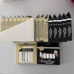 126 Emergency Candles Long Burn Power Outages Camping Survival Prayer Lot Bundle