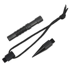 12Pcs/Set Black Aluminium Parachute Cord Needles Set Bracelets DIY Knitting Tool