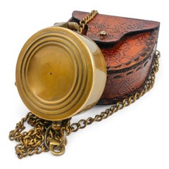 Brass Pocket Compass, Handmade, Fully Working, Antique Nauti…