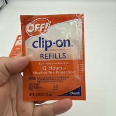 OFF! Clip-On Mosquito Repellent Lot Of 4 Refills For Fan 12 Hr Protection Bug
