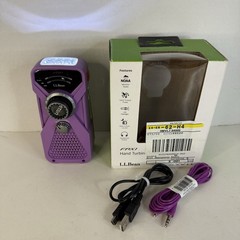 LL Bean/ Eton/FRX1 Mini Emergency Radio/NOAA Weather Alert Purple