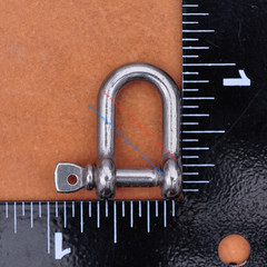 5X Solid 304 Stainless Steel U Style Shackle Buckle Clasp For Paracord Bracelet