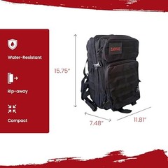 72 Hour Survival Kit Food Solar Power Bank Water Purifier
