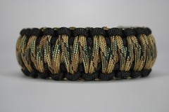 550 Paracord Survival Bracelet King Cobra Black/MultiCam «Made in the USA»