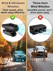 8PCS Deer Warning Whistles with Self-Adhesive for Safer Driving