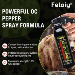 Feloiy Bear Spray 16oz w/ Holster Powerful Stream Strongest Legal Formula