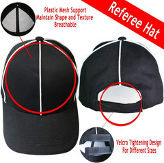 Ahuimeius Referee Hat and Whistle Set with 6 Penalty Flag Football Flags – Compl